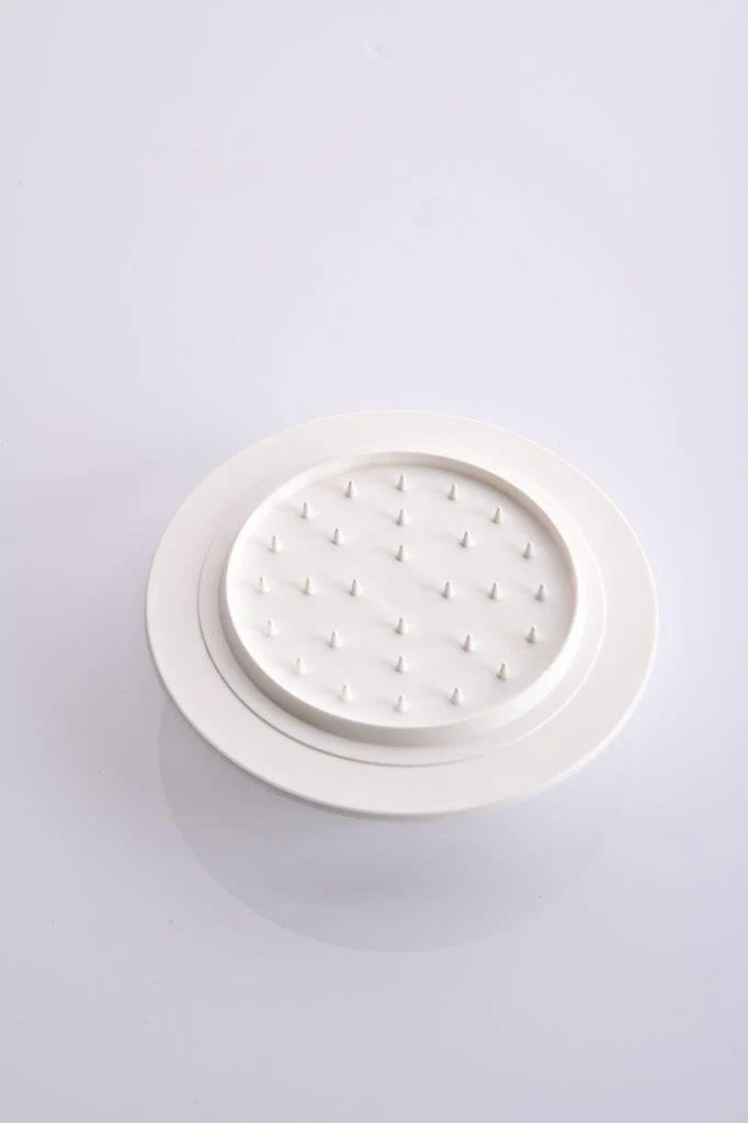 Universal Mandoline Slicer with Interchangeable Cutting Elements, Food Holder and Finger Protection