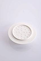 Universal Mandoline Slicer with Interchangeable Cutting Elements, Food Holder and Finger Protection