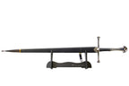 Unsharpened Anduril Collectible Sword in Mirror-Finish 440, COMES WITH SWORD STAND