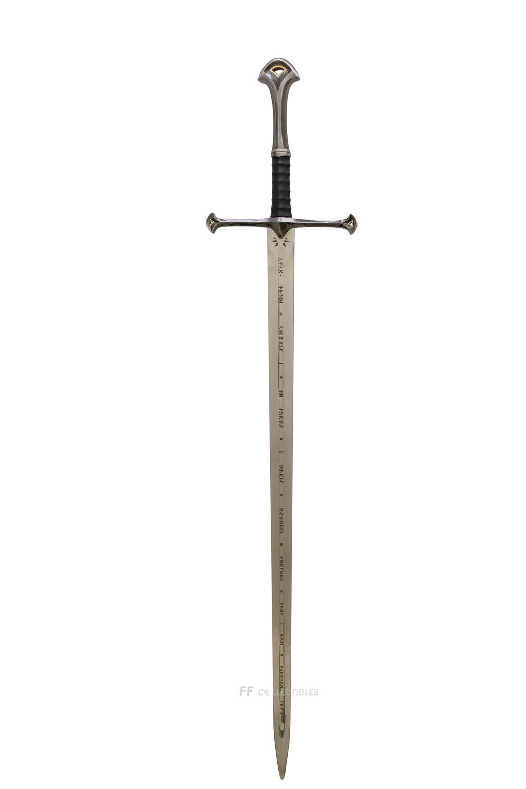 Unsharpened Anduril Collectible Sword in Mirror-Finish 440