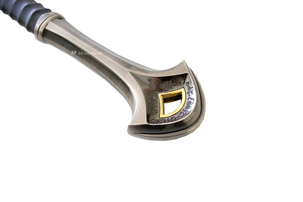 Unsharpened Anduril Collectible Sword in Mirror-Finish 440