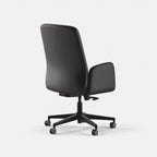 Upholstered Ergonomic Chair with a Foam-and-Coil Cushion and Integrated Lumbar Support, Open Box