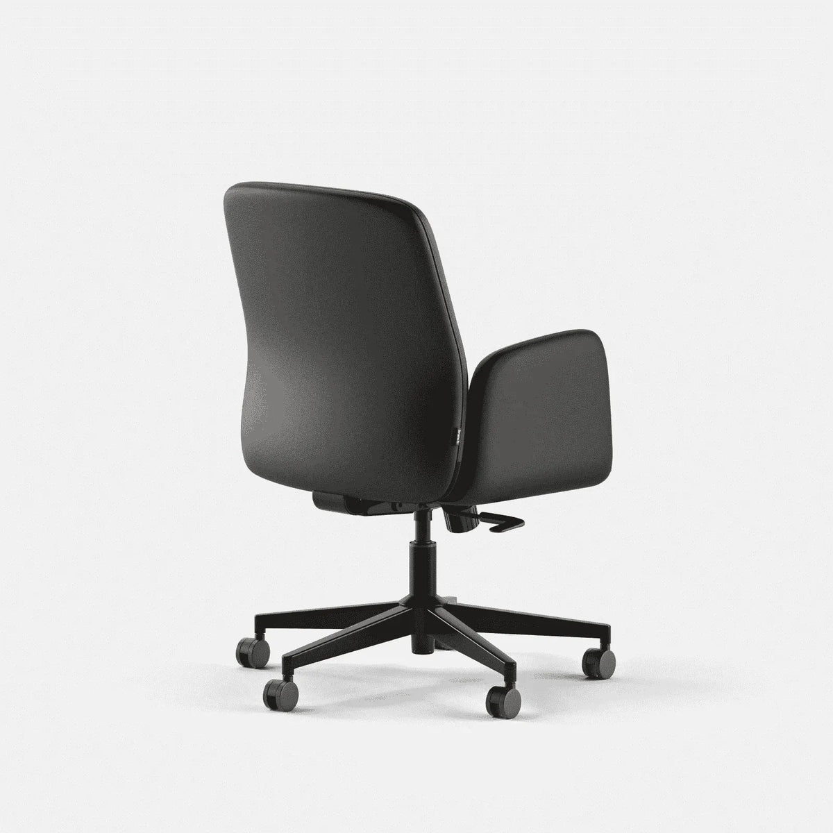 Upholstered Ergonomic Chair with a Foam-and-Coil Cushion and Integrated Lumbar Support, Open Box