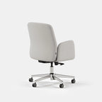 Upholstered Ergonomic Chair with a Foam-and-Coil Cushion and Integrated Lumbar Support, Open Box