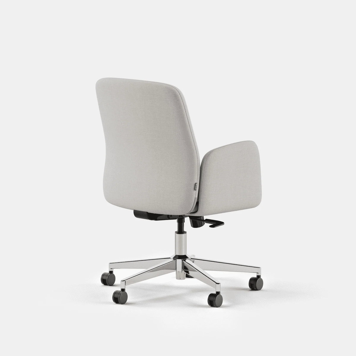 Upholstered Ergonomic Chair with a Foam-and-Coil Cushion and Integrated Lumbar Support, Open Box