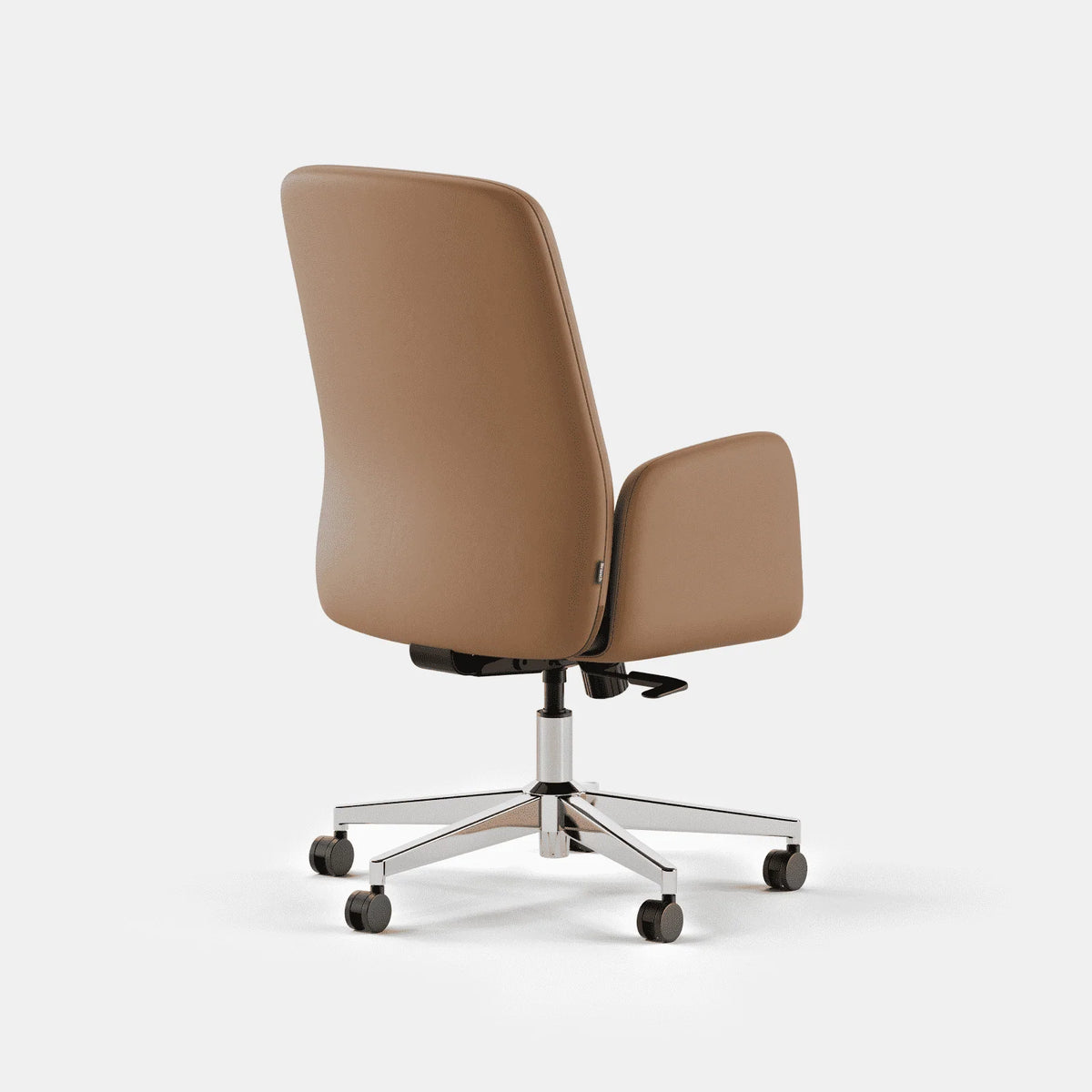 Upholstered Ergonomic Chair with a Foam-and-Coil Cushion and Integrated Lumbar Support, Open Box