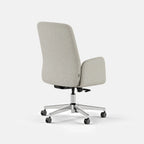 Upholstered Ergonomic Chair with a Foam-and-Coil Cushion and Integrated Lumbar Support, Open Box