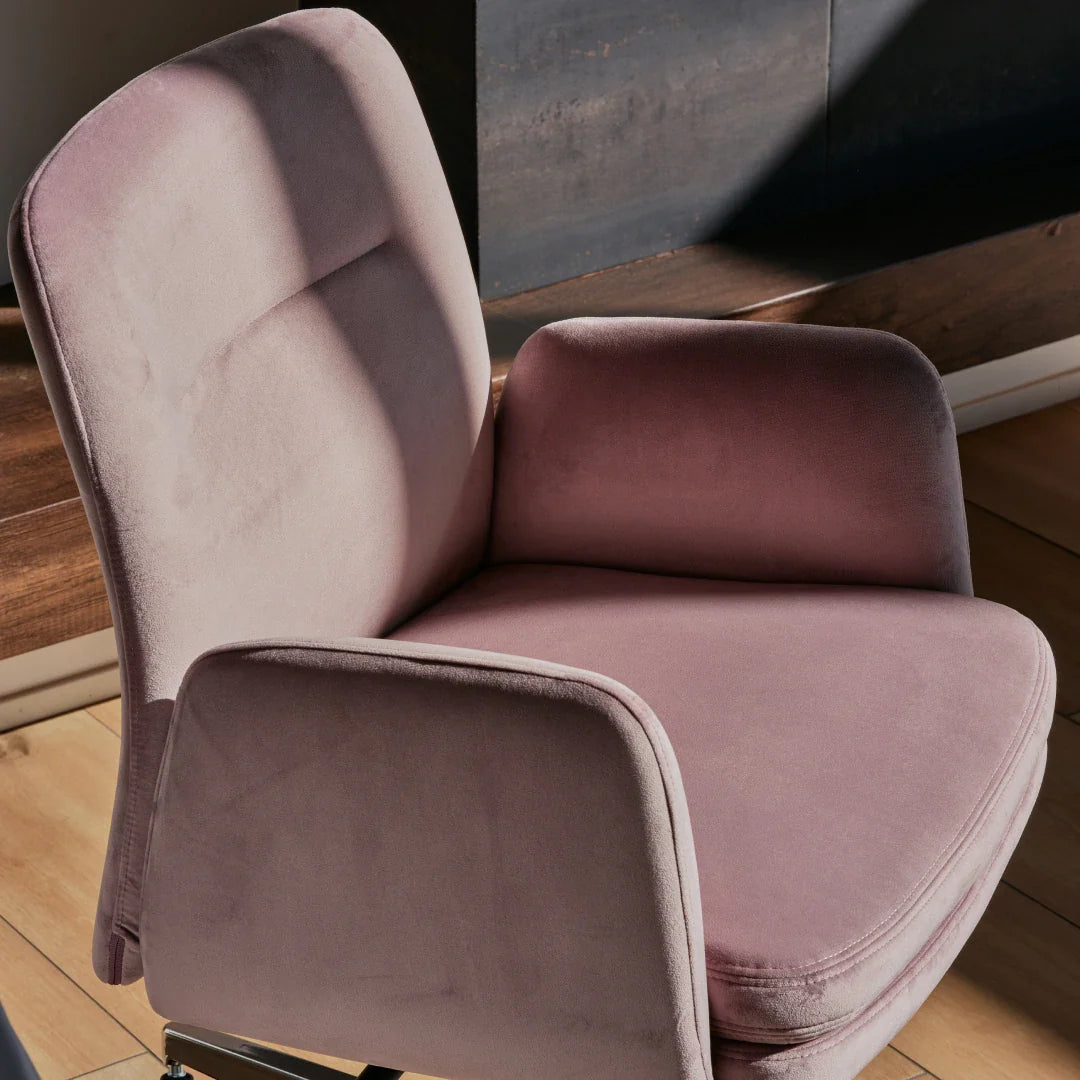 Upholstered Ergonomic Chair with a Foam-and-Coil Cushion and Integrated Lumbar Support, Open Box