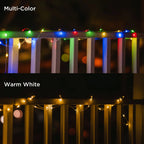 USB String Lights Combo Pack with Warm White and Multicolor 32-Foot LED Strands for Camping, Bedrooms, and Backyards