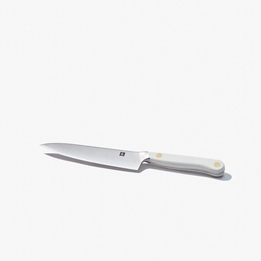 Utility Kitchen Knife in Shiso Green for Nimble Slicing, Cocktail Prep, and Everyday Kitchen Tasks