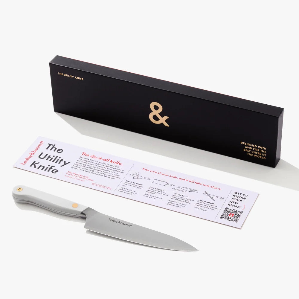 Utility Kitchen Knife in Shiso Green for Nimble Slicing, Cocktail Prep, and Everyday Kitchen Tasks