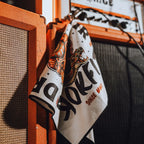 Utility Towel with Waffle-Textured Polyester, Carabiner Clip and Double-Sided Printed Design for Gym, Work and Outdoors