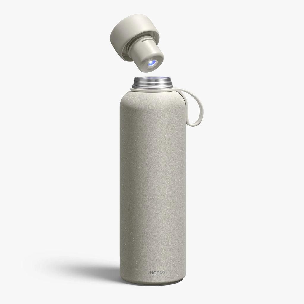 UVC Purifying Stainless Steel Water Bottle with USB-C Charging, Vacuum Insulation and 500 mL or 750 mL Sizes