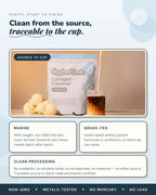 Vanilla Bean Collagen Creamer for Coffee and Matcha with Real Madagascar Vanilla Bean Specks