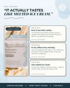 Vanilla Bean Collagen Creamer for Coffee and Matcha with Real Madagascar Vanilla Bean Specks