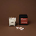 Vanilla Scented Candle with Cedar, Sandalwood, Musk and Madagascar Vanilla Bean · vanilla candle