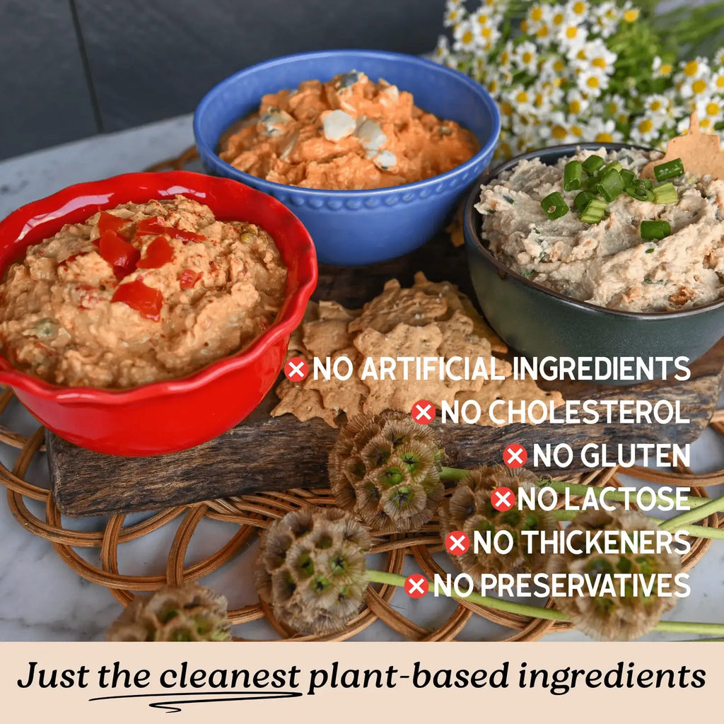 Vegan Bacon Scallion Spread, 7 oz Cashew-Based Cream Cheese Alternative for Bagels, Wraps and Sandwiches