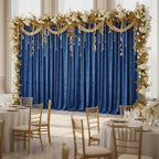 Velvet Backdrop Curtain Panel in Royal Blue, 10 ft Tall x 52 in