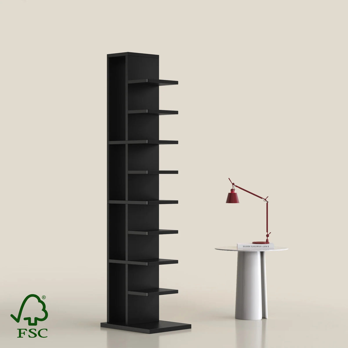 Vertical Storage Rack, Black