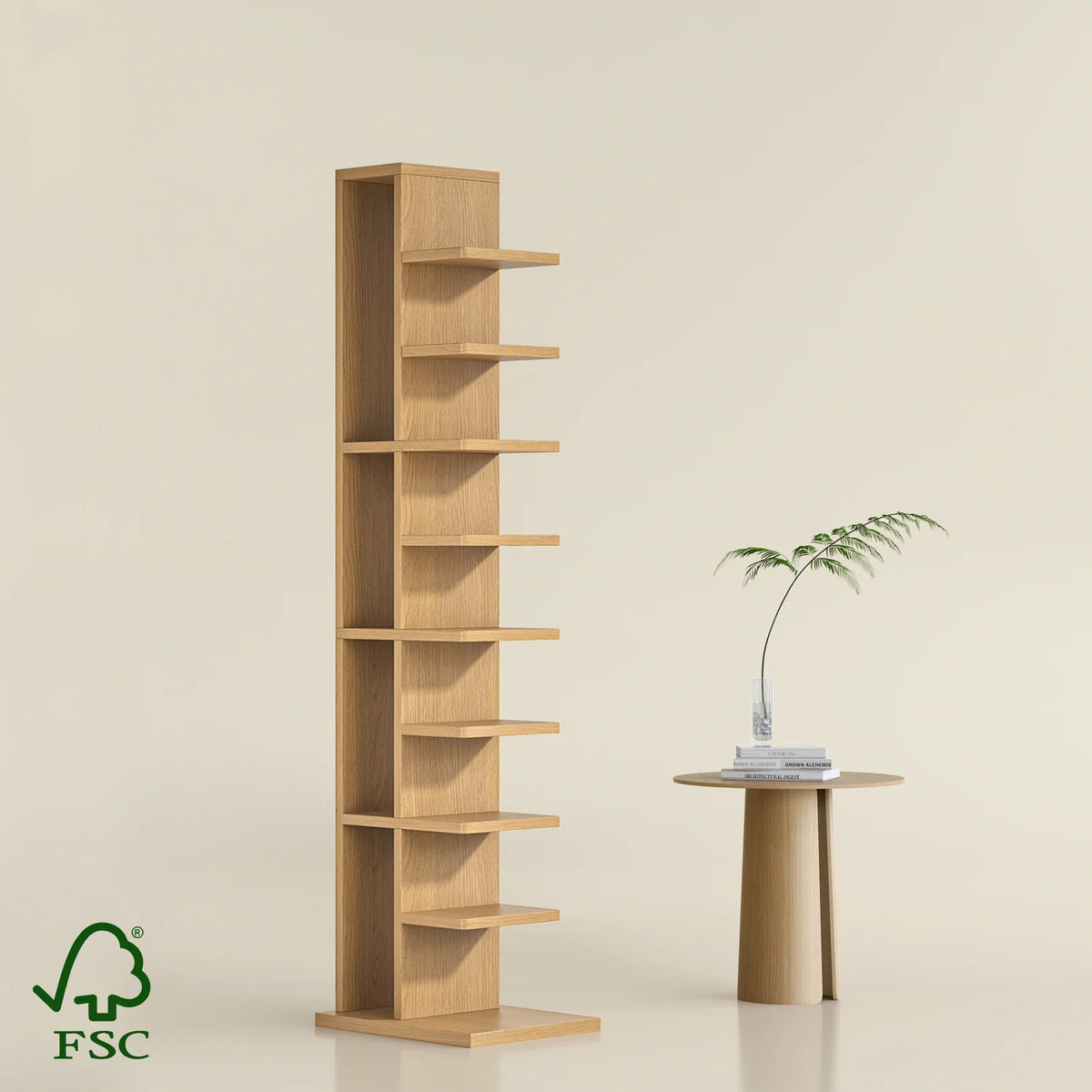 Vertical Storage Rack, Natural