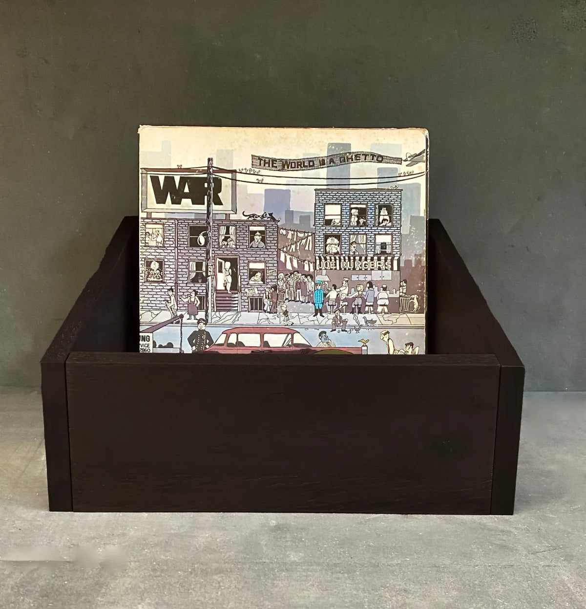 Vinyl Record Storage Box, Black Magic