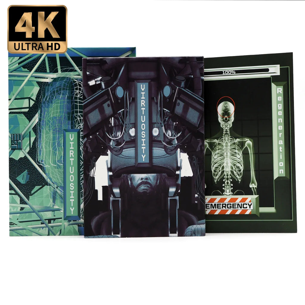 Virtuosity 4K UHD and Region A Blu-ray Deluxe Magnet Box Set with 40-Page Book and Reversible Sleeve