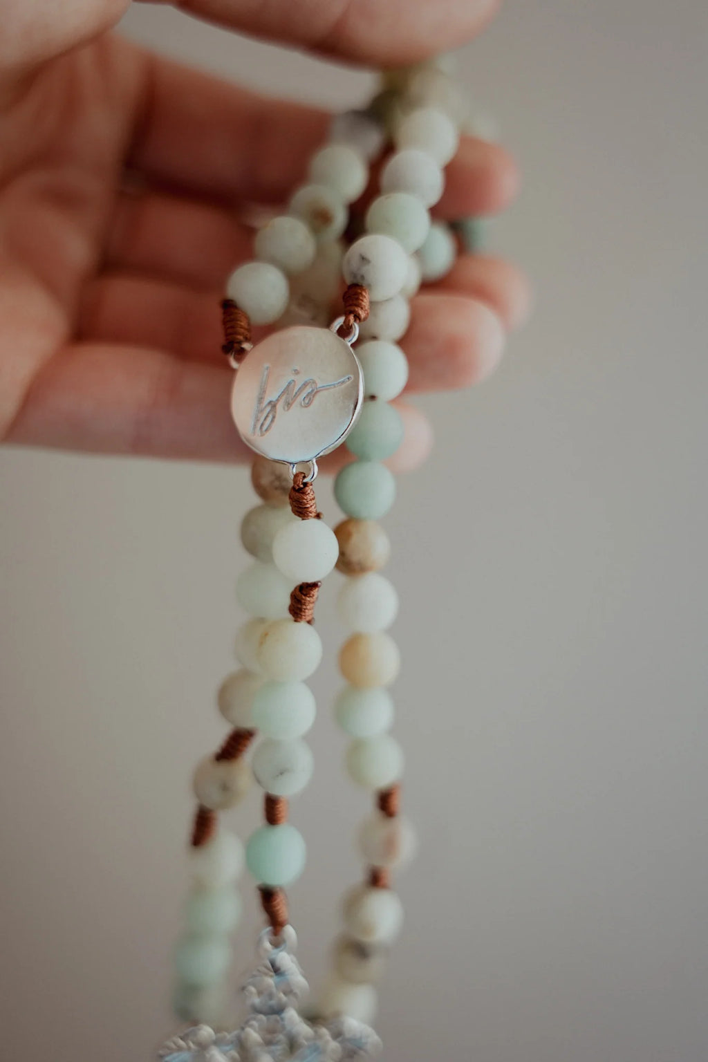Visitation Rosary Beads for Daily Prayer and Reflection on Mary's Visit to Elizabeth, Featuring an Elegant Crucifix