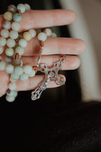 Visitation Rosary Beads for Daily Prayer and Reflection on Mary's Visit to Elizabeth, Featuring an Elegant Crucifix
