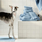 Waffle Bath Towels Set of 2 in 100% Long-Staple Turkish Cotton,