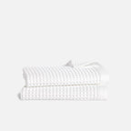 Waffle Bath Towels Set of 2 in 100% Long-Staple Turkish Cotton,