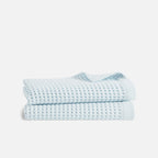 Waffle Bath Towels Set of 2 in 100% Long-Staple Turkish Cotton,