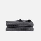 Waffle Bath Towels Set of 2 in 100% Long-Staple Turkish Cotton,