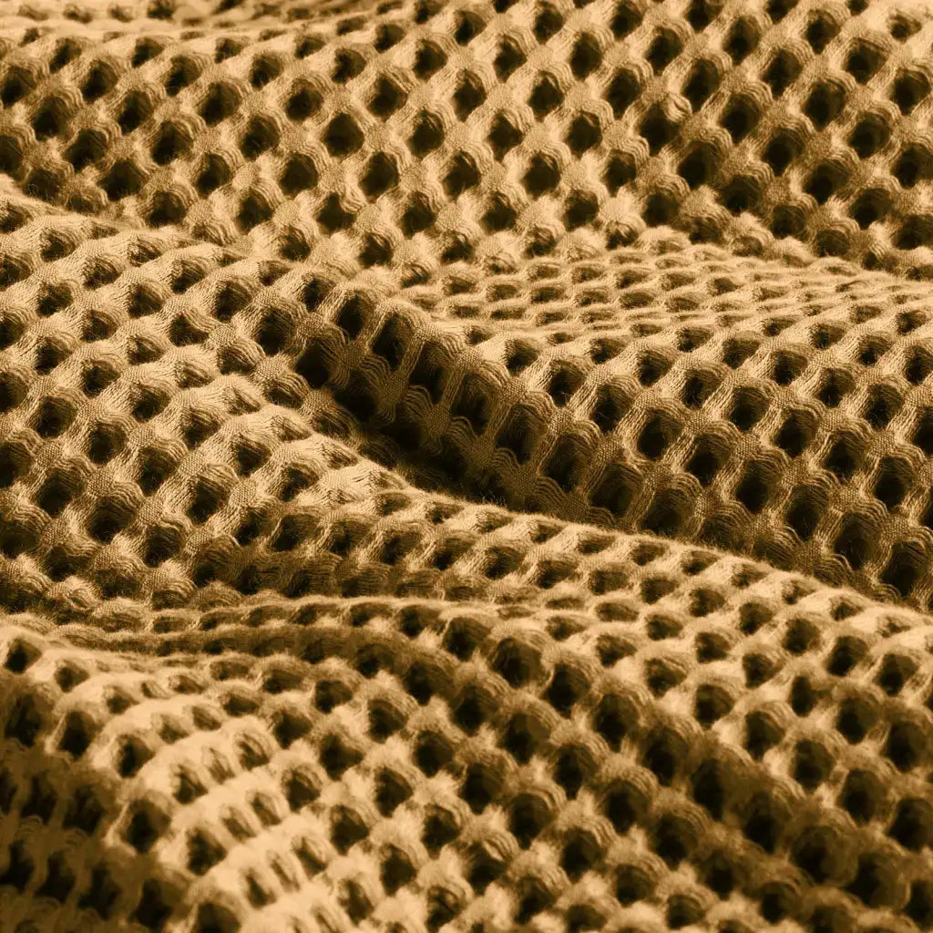Waffle Bath Towels Set of 2 in 100% Long-Staple Turkish Cotton,