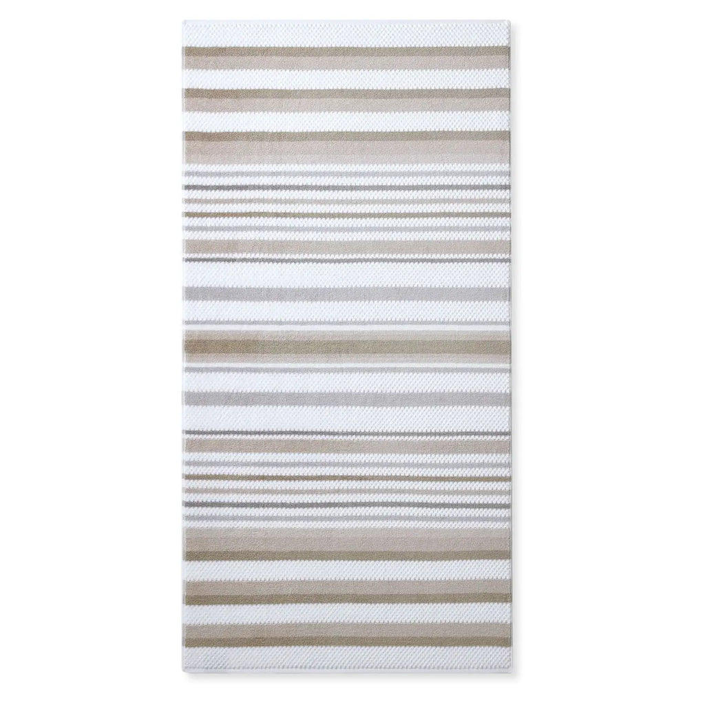 Waffle-Textured Bath Towel Set in Soft Combed Cotton, Six Pieces