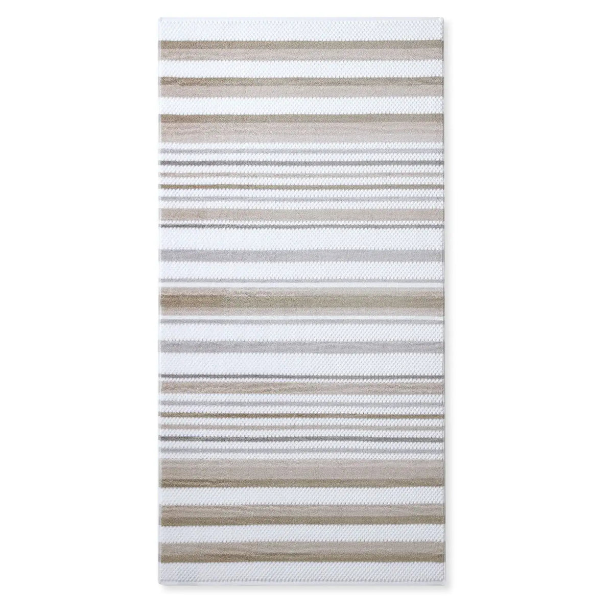 Waffle-Textured Bath Towel Set in Soft Combed Cotton, Six Pieces
