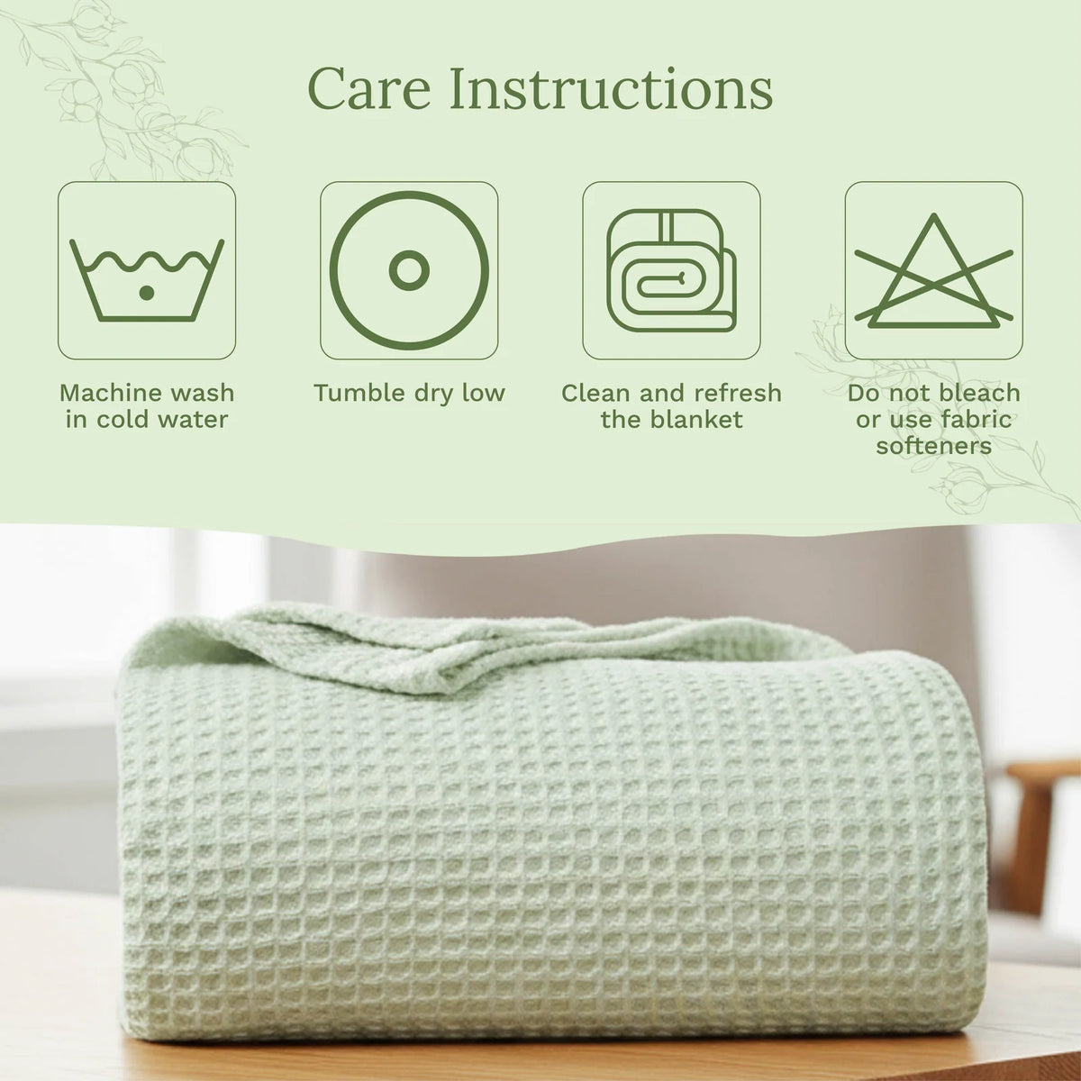 Waffle Weave Cotton Blanket
