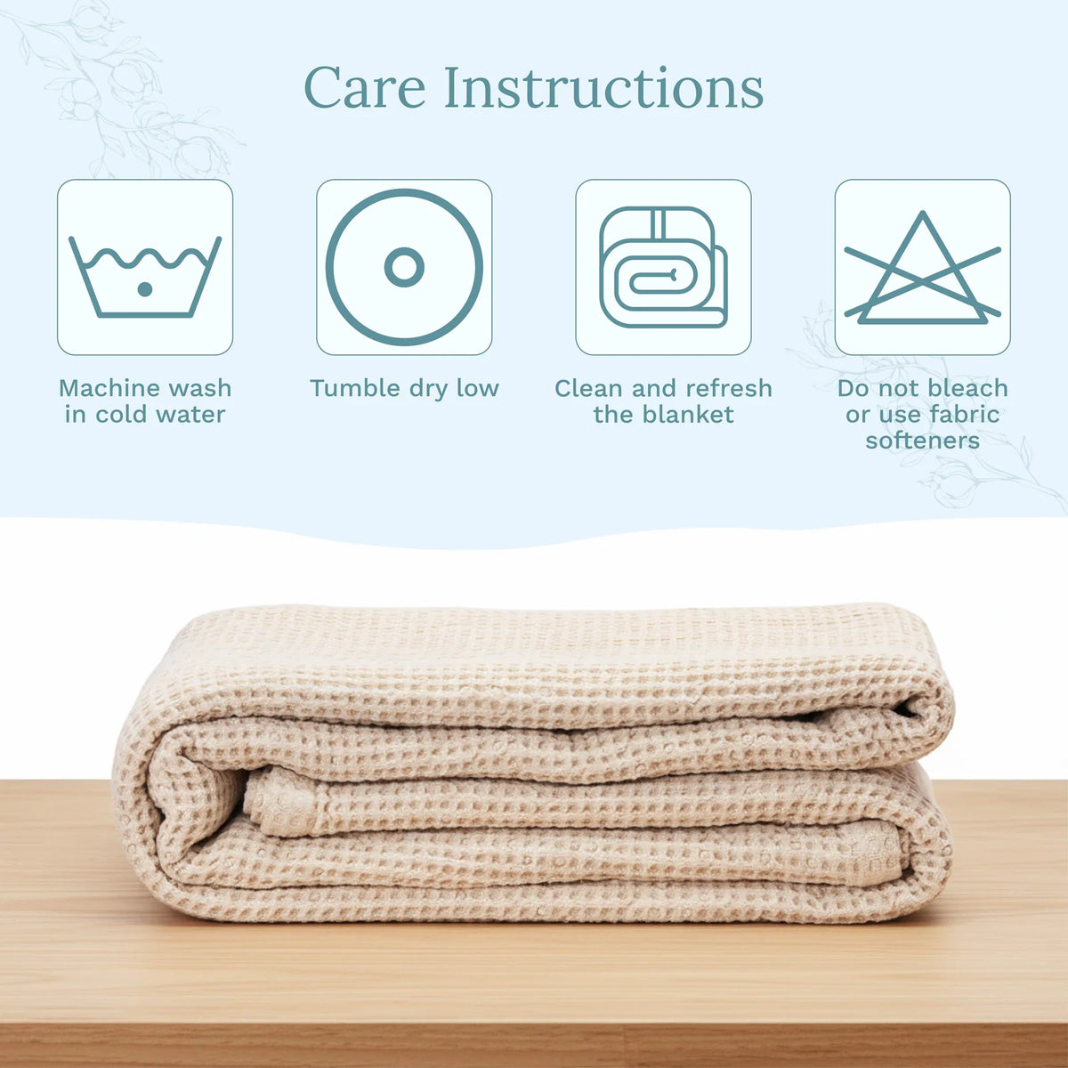 Waffle Weave Cotton Blanket