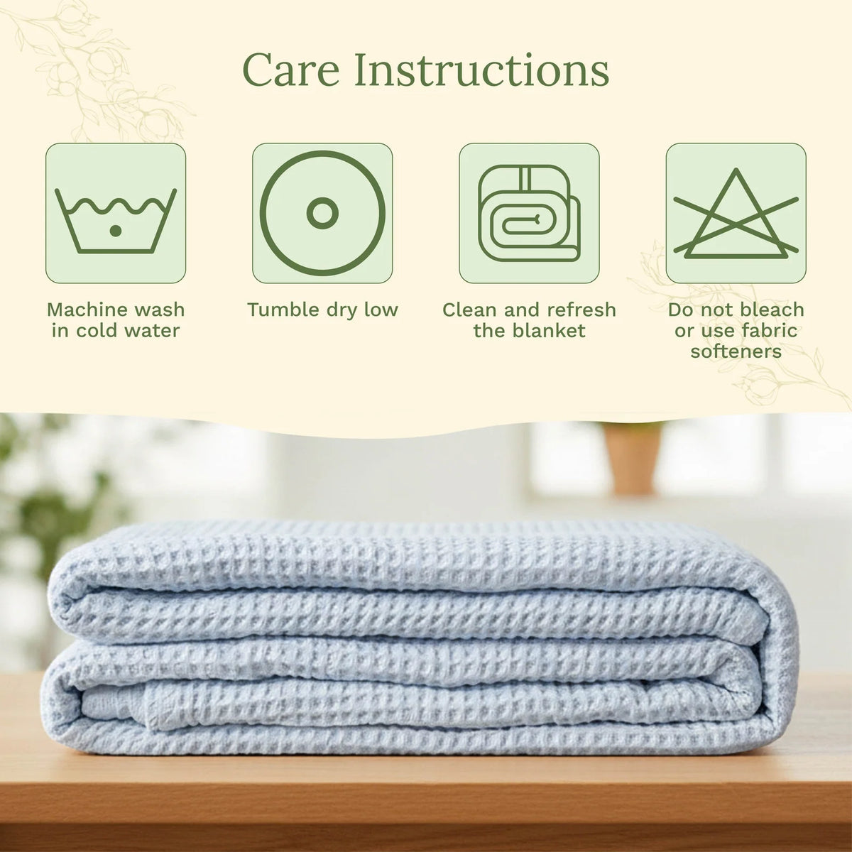 Waffle Weave Cotton Blanket