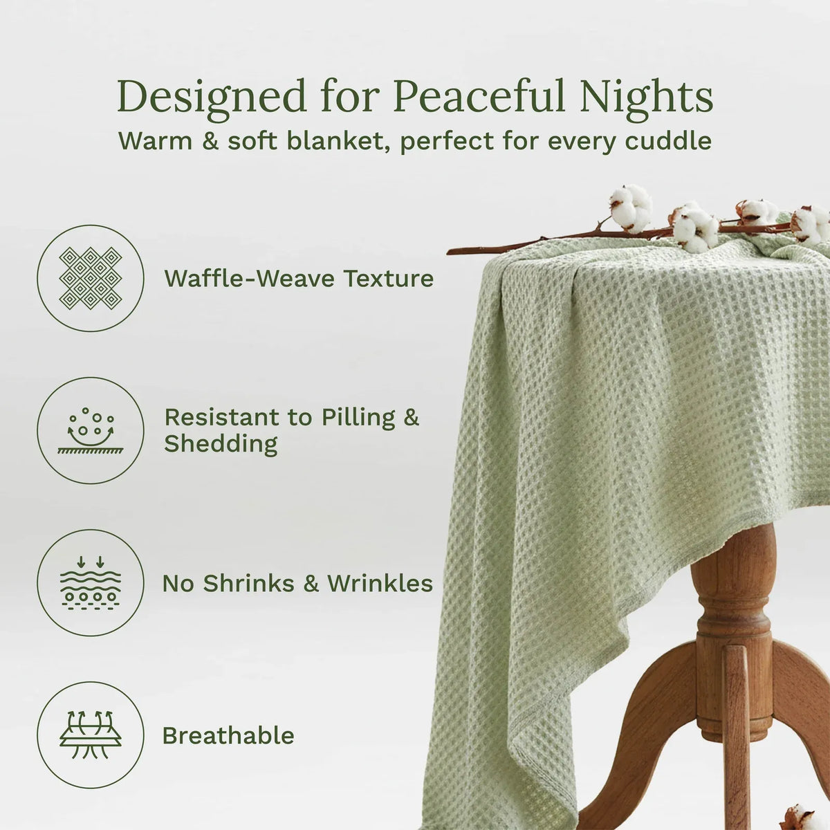 Waffle Weave Cotton Blanket