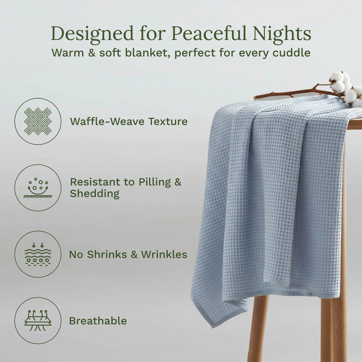 Waffle Weave Cotton Blanket