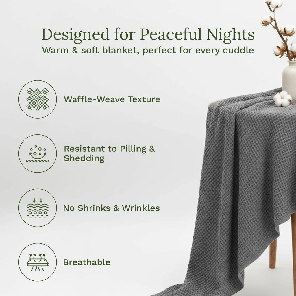 Waffle Weave Cotton Blanket