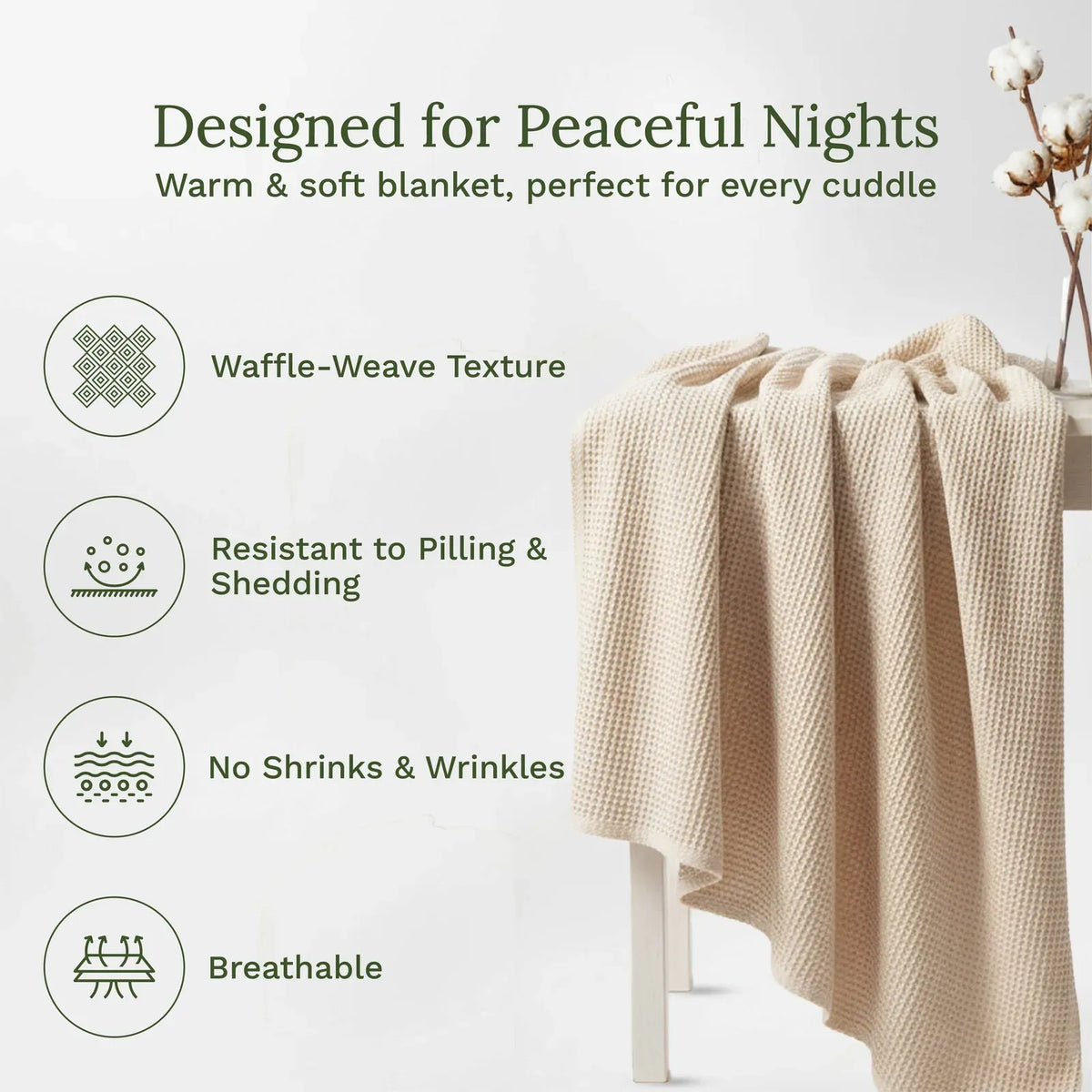 Waffle Weave Cotton Blanket