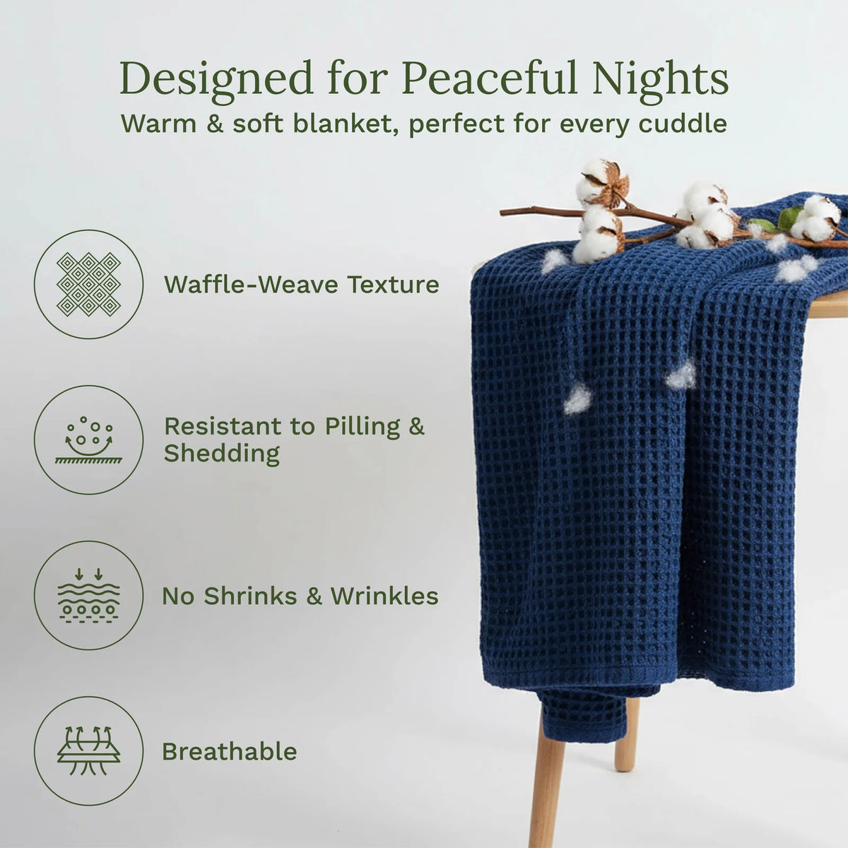 Waffle Weave Cotton Blanket