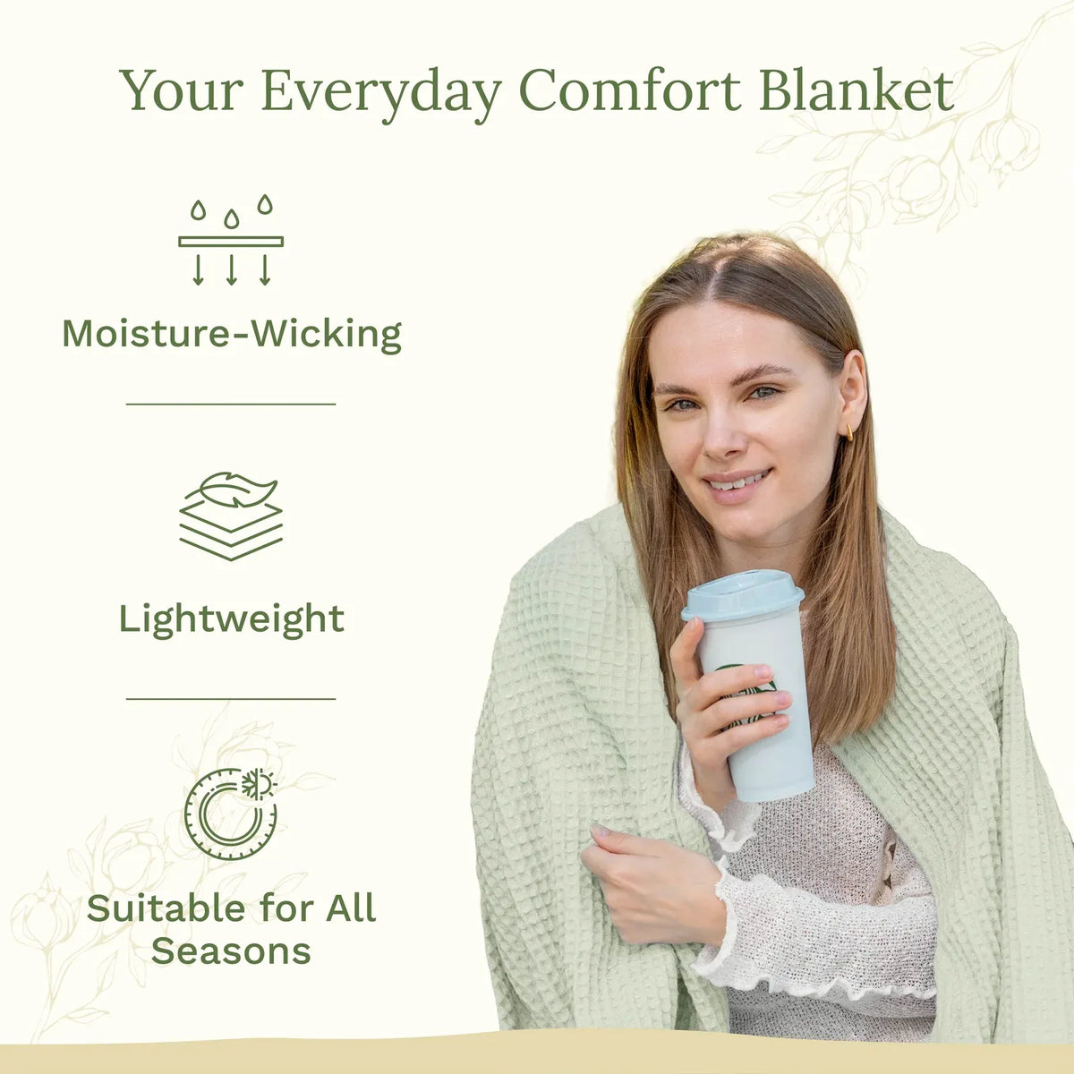 Waffle Weave Cotton Blanket