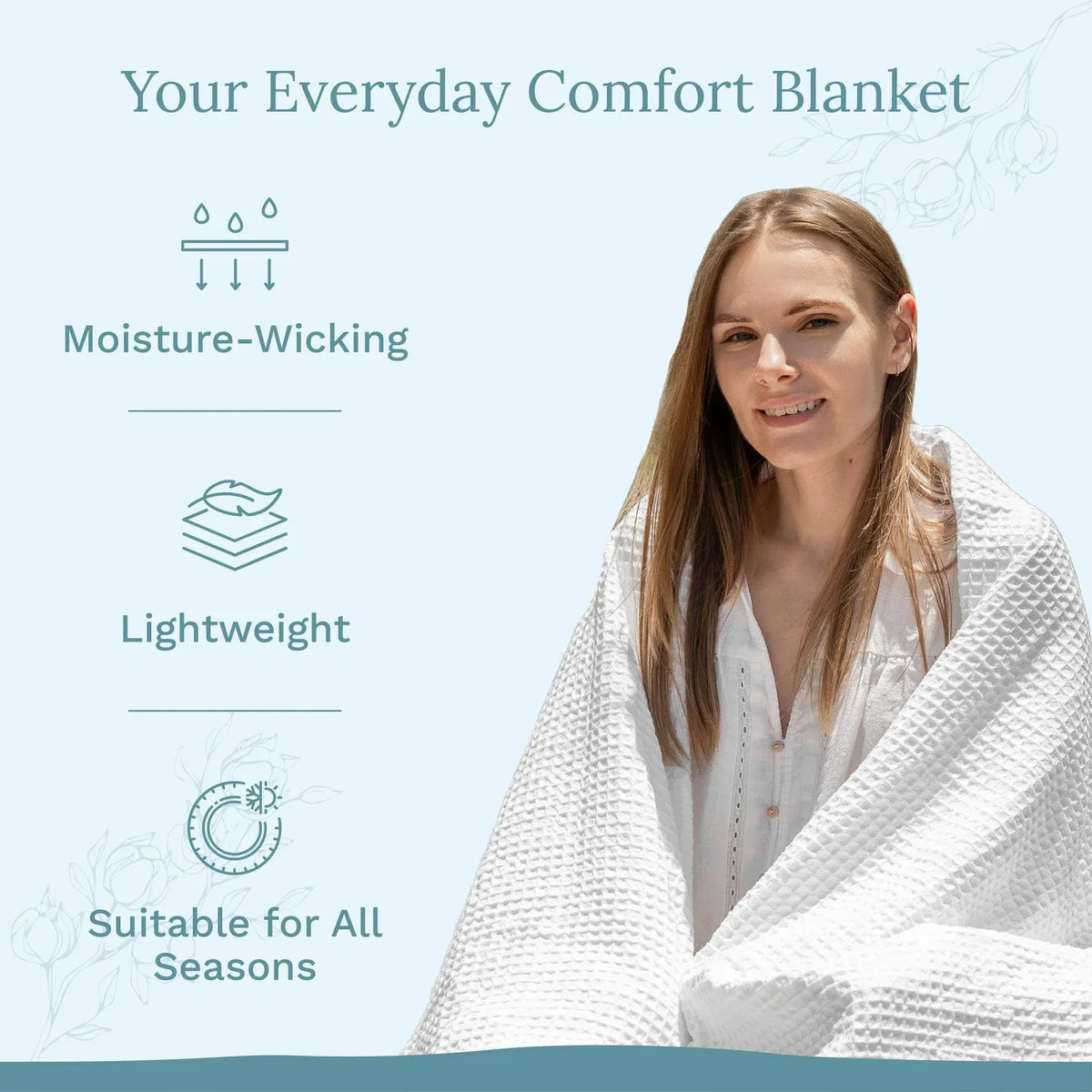 Waffle Weave Cotton Blanket