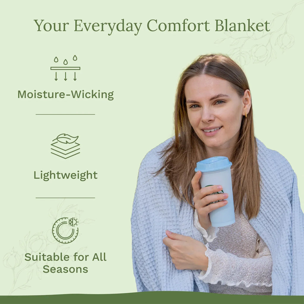 Waffle Weave Cotton Blanket