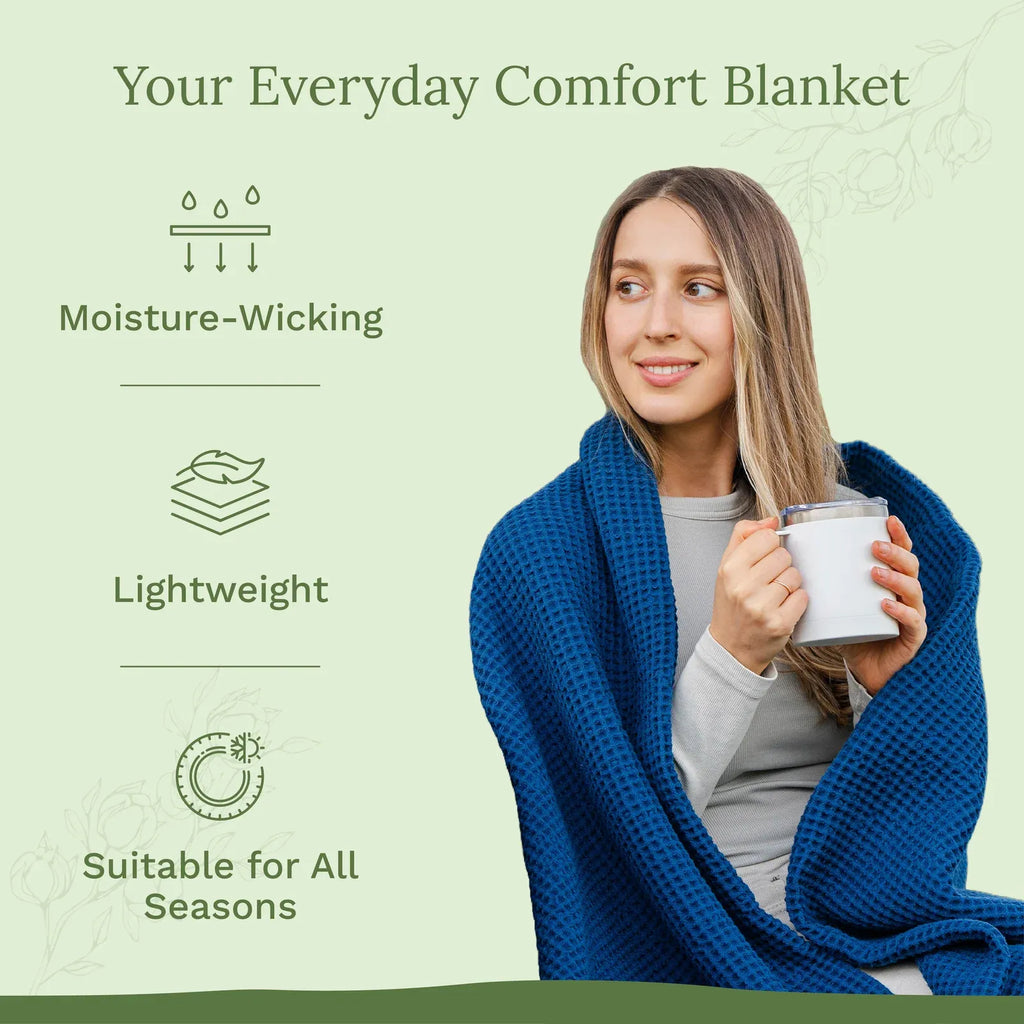 Waffle Weave Cotton Blanket