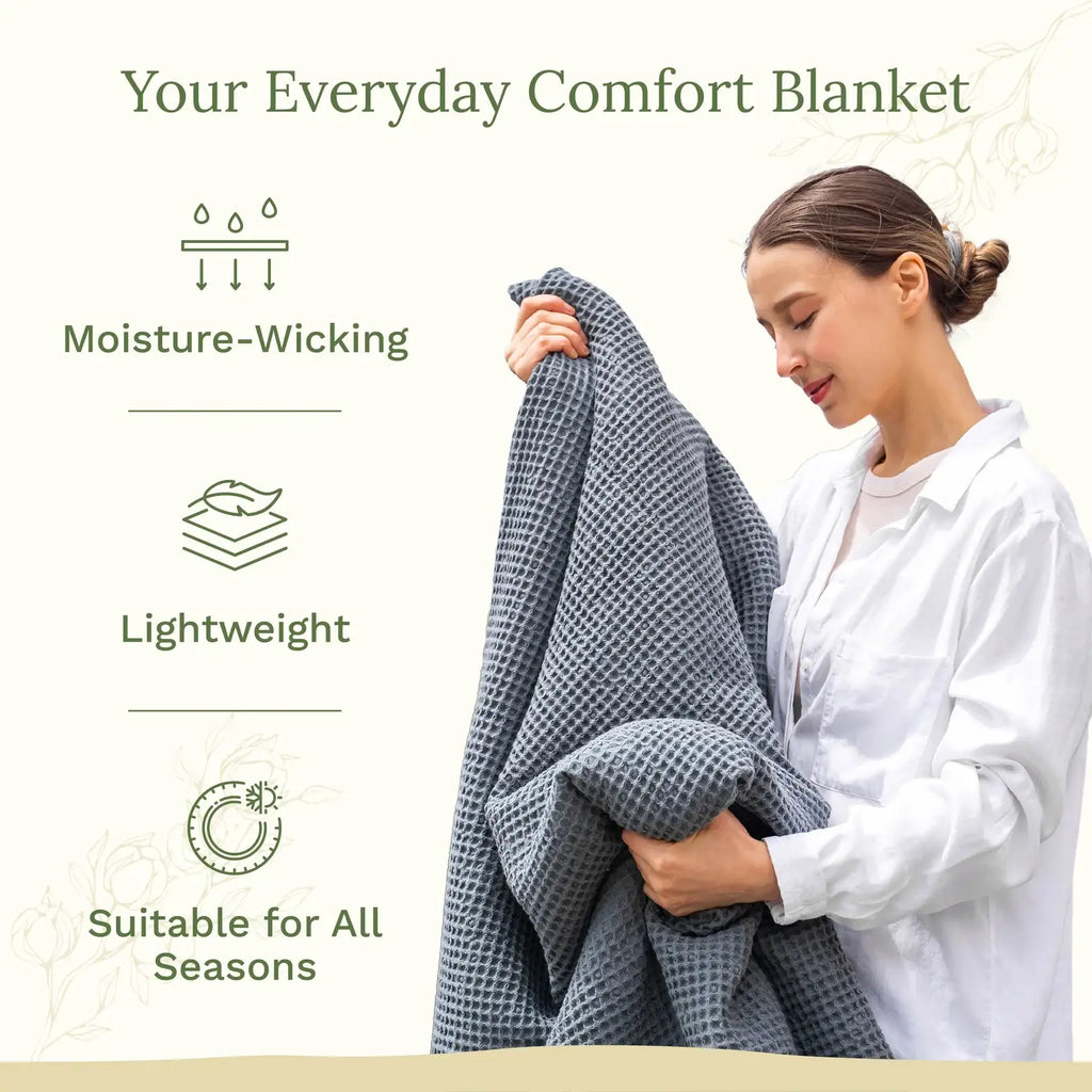 Waffle Weave Cotton Blanket