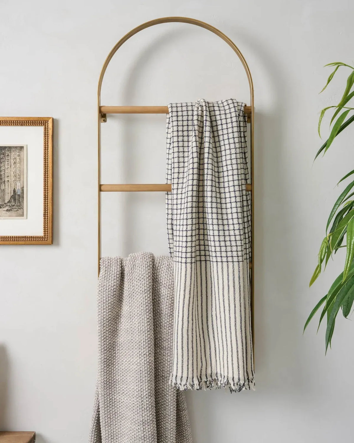Wall-Mounted Decorative Ladder