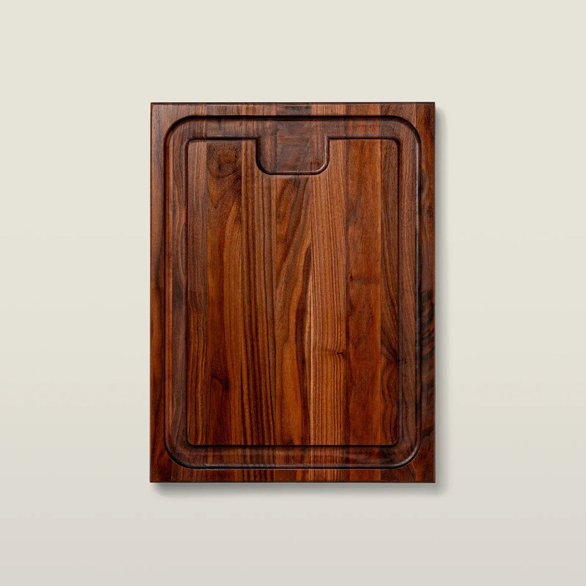 Walnut Cutting Board with a Sloped Juice Groove, Reversible Edge Grain Design and 1-1/2-Inch Thickness — 20" x 15" x 1-1/2"